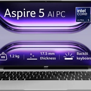 Acer Aspire 5 Intel Core Ultra 5 125H - (16 GB/512 GB SSD/Windows 11 Home) A514-54H Notebook (14 inch, Pure Silver, 1.2 kg, With MS Office)
